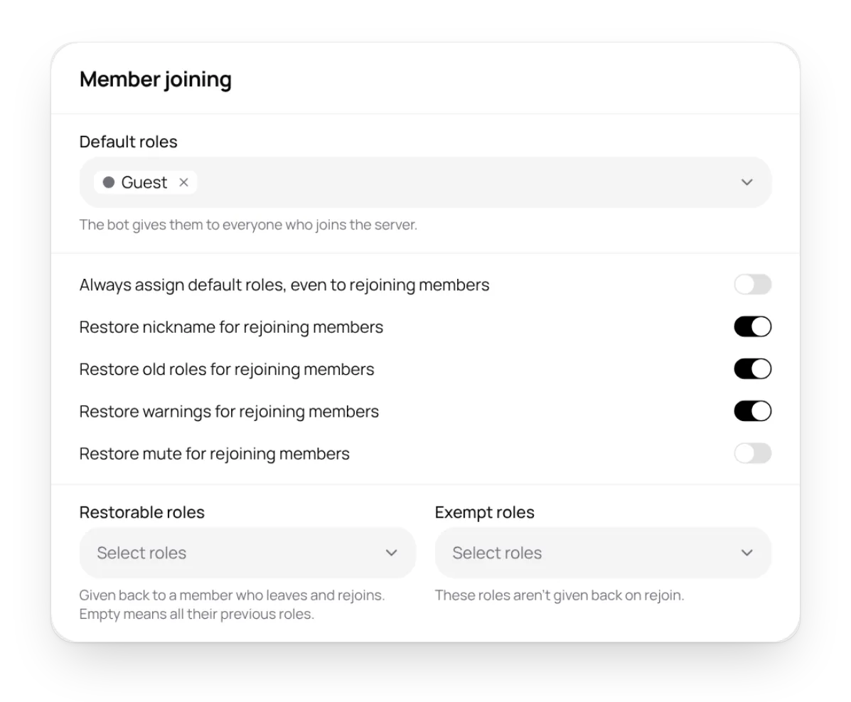 The Member joining block
